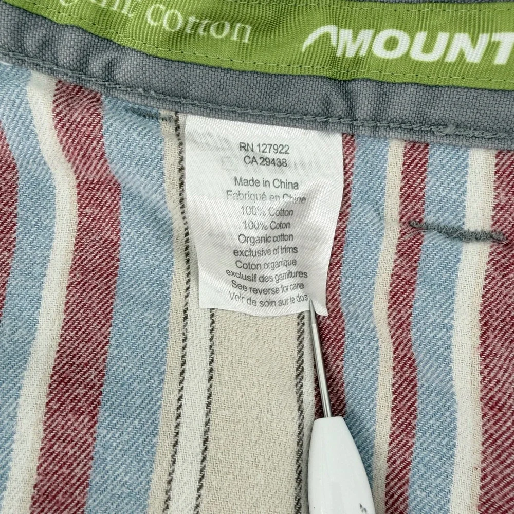 Mountain Khakis Men 34x33 Flannel Lined Organic Cotton Canvas Mountain Pants